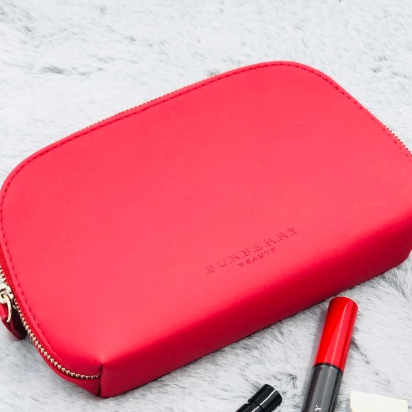 Handbags - Burberry Beauty | Red Travel Cosmetic Bag (NWOT)